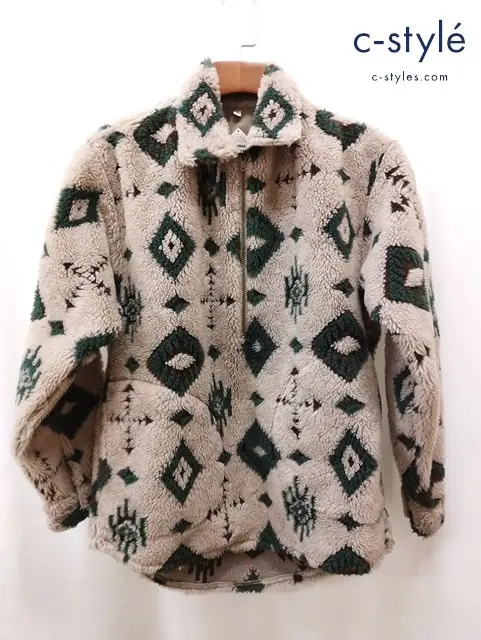 GRAMICCI グラミチ フリースジャケット S マルチカラー USA製 総柄