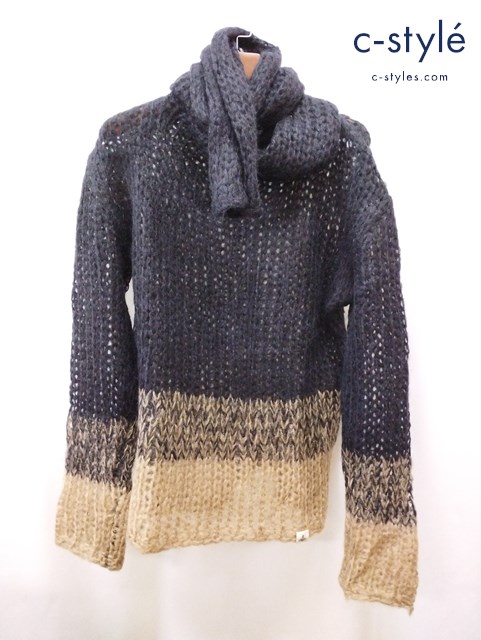 Vivienne Westwood MAN HANGMAN’S JUMPER F ブラック×ベージュ ハングマンズジャンパーニット