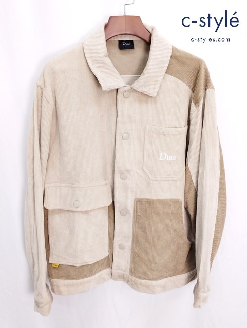 Dime ダイム コーデュロイ シャツジャケット L ベージュ 100％コットン