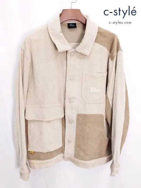 Dime ダイム コーデュロイ シャツジャケット L ベージュ 100％コットン