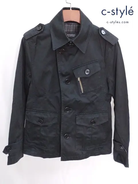 BURBERRY BLACK LABEL ブラックレーベルクレストブリッジ トレンチジャケット M ブラック BMP10-350-09