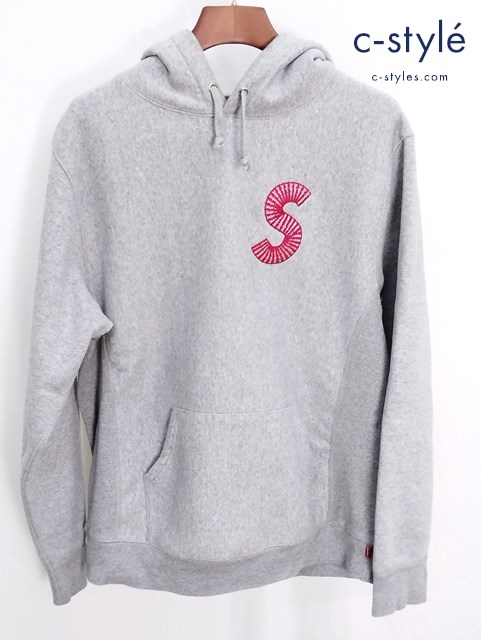 Supreme シュプリーム S Logo Hooded Sweatshirt XL グレー ロゴ パーカー