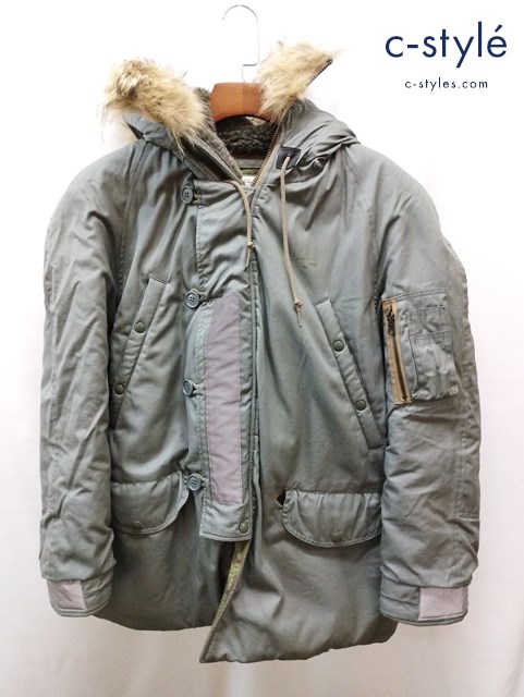 THE REAL McCOY’S ザリアルマッコイズ ミリタリージャケット M カーキ N-3B MIL-J-6279H ファー付き