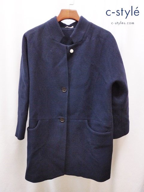 LARDINI ラルディーニ カセンティーノコート 38 ネイビー A9JCHERRY レディース