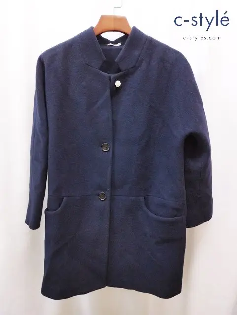 LARDINI ラルディーニ カセンティーノコート 38 ネイビー A9JCHERRY レディース