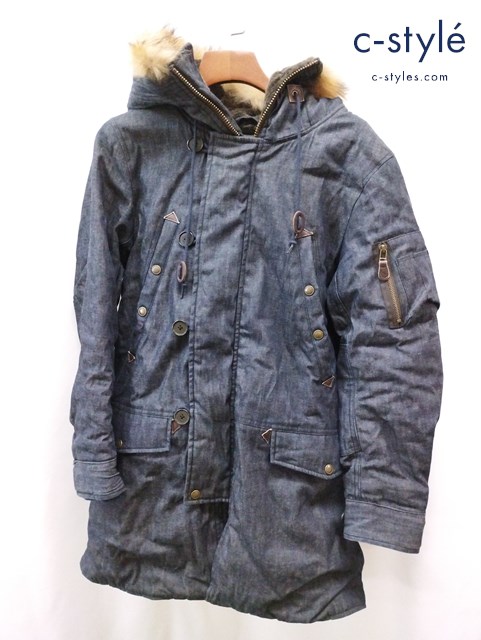 JOHNBULL ジョンブル インディゴデニム モッズコート S インディゴ 16455SHK ファー
