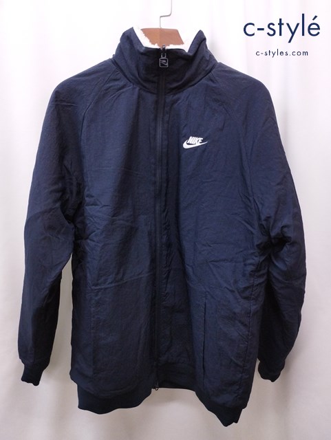 NIKE ナイキ BIG SWOOSH BOA JACKET XL ネイビー/ホワイト リバーシブルジャケット BQ6546-114
