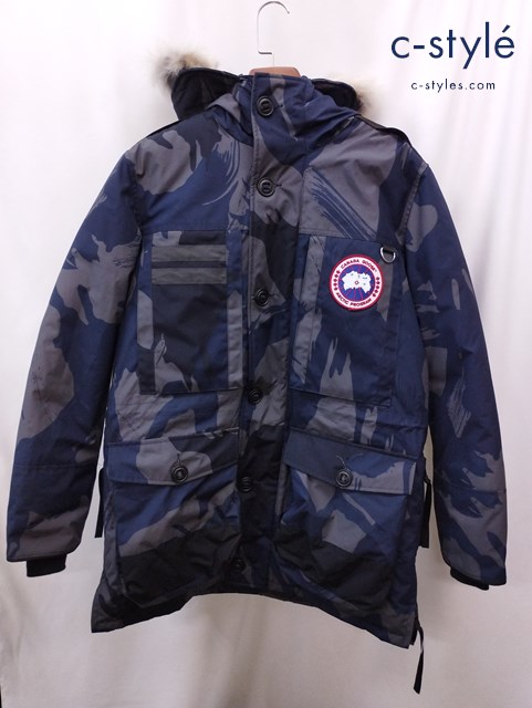 CANADA GOOSE カナダグース ダウンジャケット L/G ネイビー系 Macculloch Parka 9512M カモ柄