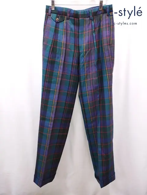 POLO RALPH LAUREN ポロラルフローレン チェック柄パンツ 78 グリーン系 PMJ-PRRL-LA-0020 ウール