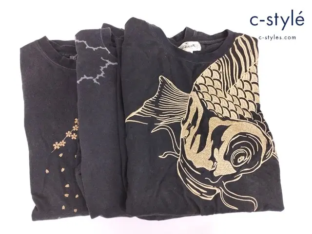 絡繰魂 カラクリタマシイ Tシャツ XXL 長袖 和柄 刺繍 計3点