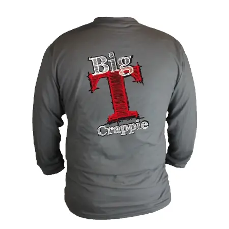 Jenko Fishing(ジェンコ フィッシング) Big T Long Sleeve Charcoal Gray 50/50 T-Shirt