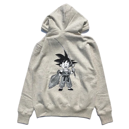 BASS BRIGADE(バスブリゲード) ウェア BASS BRIGADE X DRAGON BALL GOKU ZIP HOODIE – OATMEAL