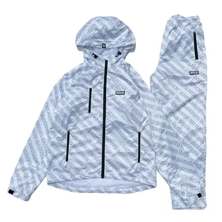 BASS BRIGADE(バスブリゲード) ウェア BASS BRIGADE PACKABLE JACKET & PANTS SET – WHITE