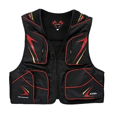 X-SELL(エクセル) ウェア 鮎ベスト グレー×レッド FP-5180