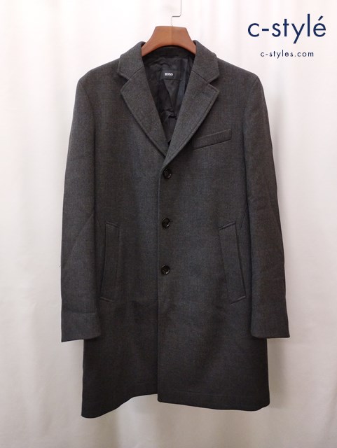 HUGO BOSS ヒューゴボス チェスターコート FR46 グレー
