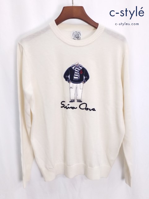 SINA COVA シナコバ セーター M ホワイト 20222010 毛100%