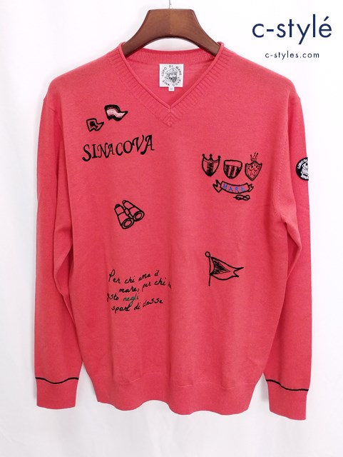 SINA COVA シナコバ セーター M オレンジ 20212020 毛100%