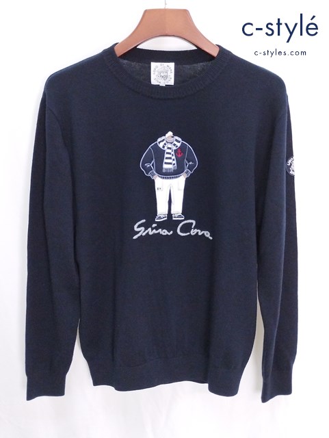 SINA COVA シナコバ セーター M ネイビー 20222010 毛100%
