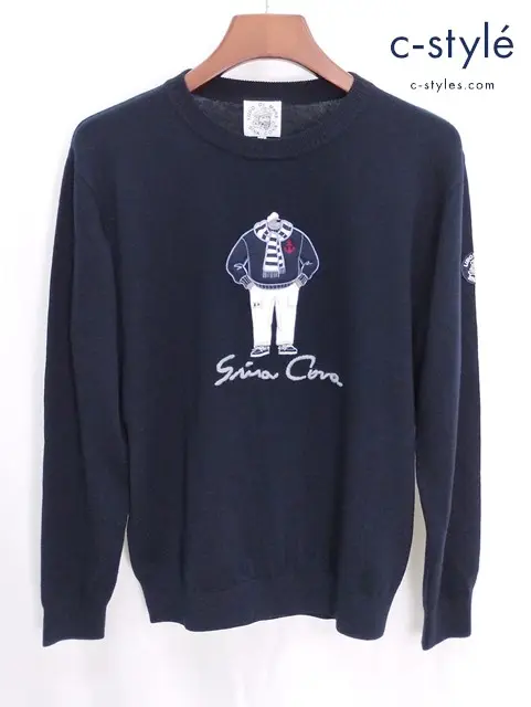 SINA COVA シナコバ セーター M ネイビー 20222010 毛100%