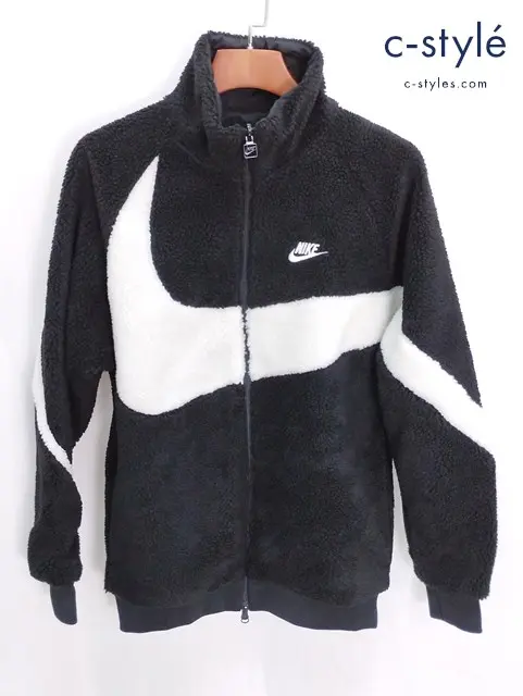 NIKE ナイキ フリースジャケット S ブラック リバーシブル BQ6546-011