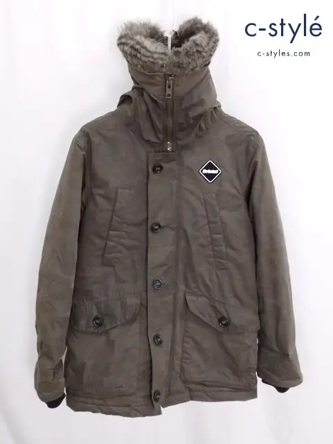 NIKE×F.C.Real Bristol ジャケット M カーキ ファー付き HO140310PMA