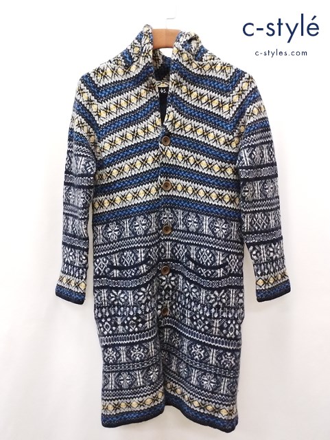 45R フォーティファイブアール ウールコート 0 マルチカラー ノルディック 総柄 レディース