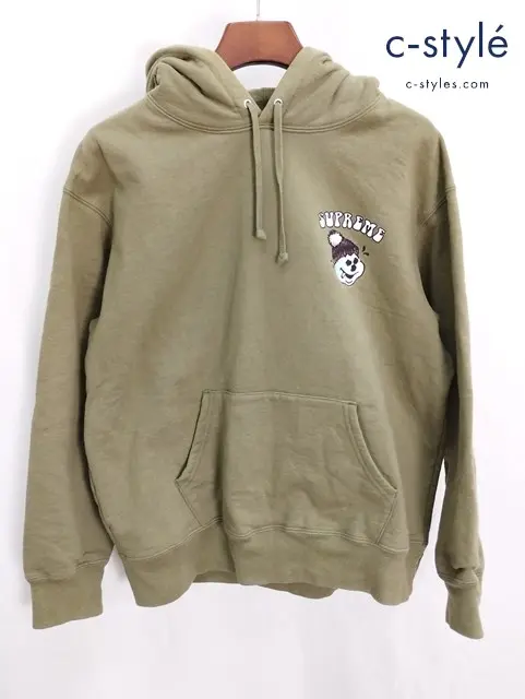 Supreme シュプリーム フーディー M オリーブ Snowman Hooded Sweatshirt