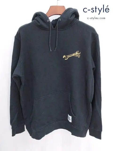 STUSSY×Dickies ステューシー×ディッキーズ トレーナー L ブラック コットン100%