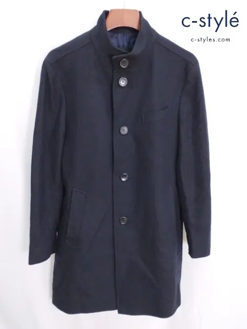 HUGO BOSS ヒューゴボス チェスターコート 46 ネイビー