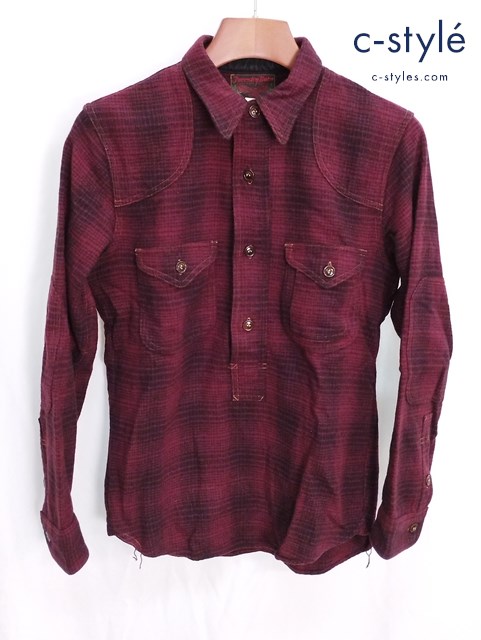 FREEWHEELERS フリーホイーラーズ シャツ 14 レッド FORESTRY BUBO