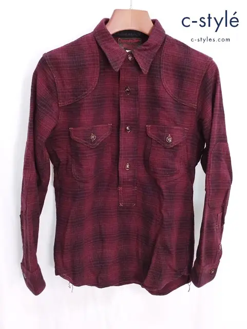 FREEWHEELERS フリーホイーラーズ シャツ 14 レッド FORESTRY BUBO