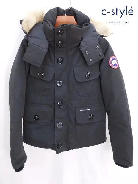 CANADA GOOSE カナダグース ラッセルパーカー XS ブラック 2301JM ファー付き