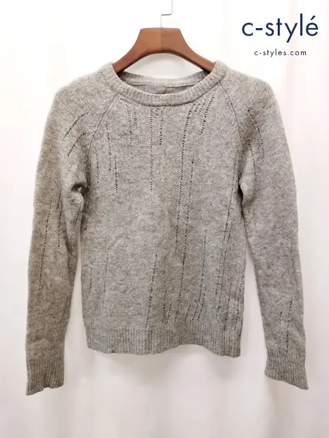 Dior homme ディオールオム セーター S グレー イタリア製 ウール 5HH4023168