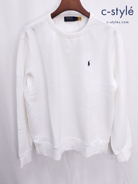 POLO RALPH LAUREN ポロラルフローレン トレーナー L ホワイト MNPOKNI 16820351 裏起毛 ポニー刺繍