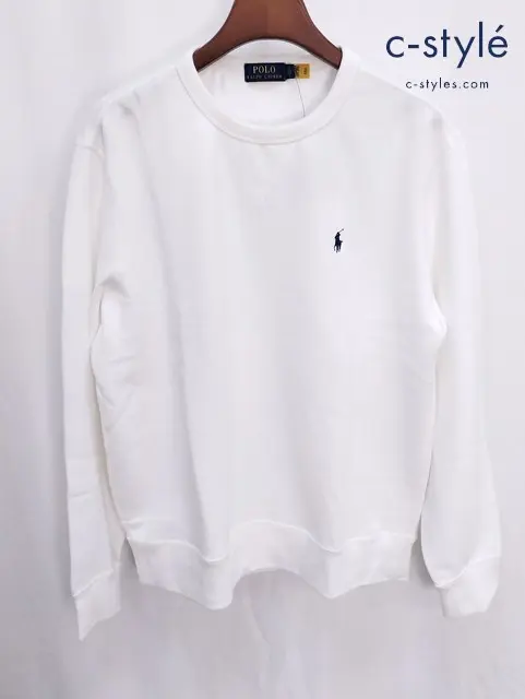 POLO RALPH LAUREN ポロラルフローレン トレーナー L ホワイト MNPOKNI 16820351 裏起毛 ポニー刺繍