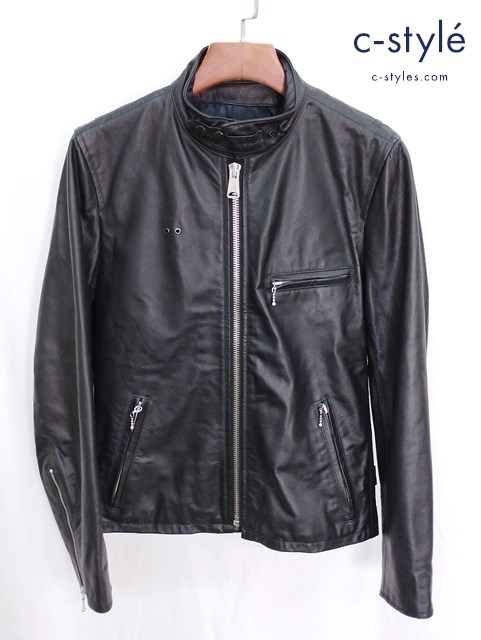 GAIJIN MADE ガイジンメイド GOLDEN DRAGON シングルライダース 1 ブラック 牛革 ジップアップ