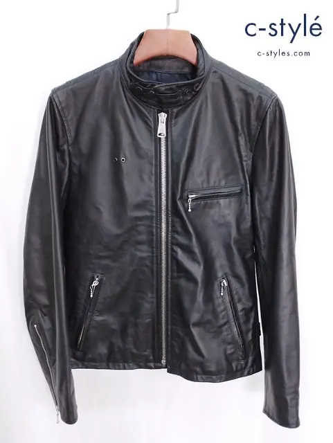 GAIJIN MADE ガイジンメイド GOLDEN DRAGON シングルライダース 1 ブラック 牛革 ジップアップ