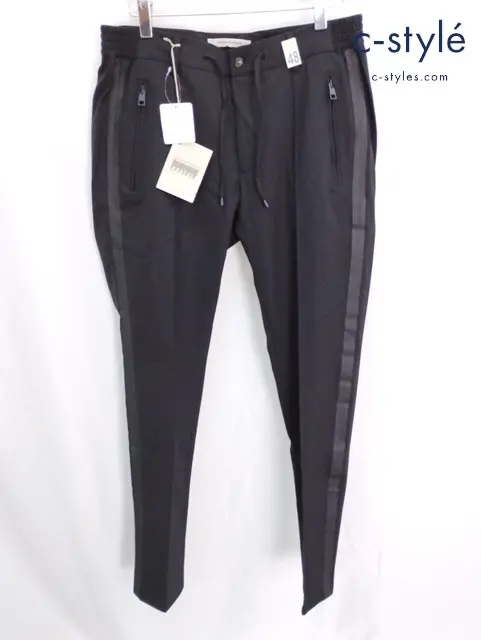 giab’s ARCHIVIO ジャブスアルキヴィオ イージーテックナイロンパンツ 48 ブラック MASACCIO TECH A5726