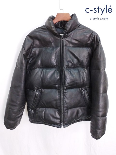 Schott ショット ダウンジャケット 42 ブラック 214D グース ジップアップ