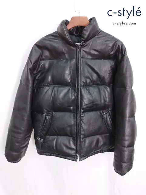 Schott ショット ダウンジャケット 42 ブラック 214D グース ジップアップ