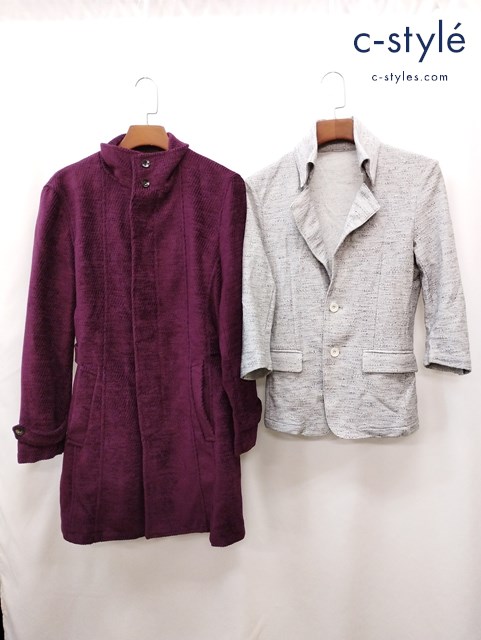 TORNADO MART トルネードマート ジャケット カルゼモールスタンドコート M グレー LL ワインレッド