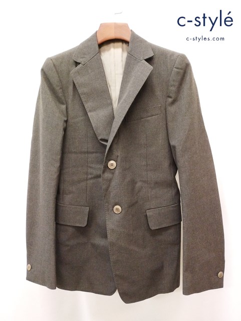 CAROL CHRISTIAN POELL テーラードジャケット 44 グレー系 #2423 毛100% キュプラ100% 720084-14-02 イタリア製