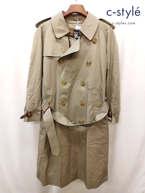 BURBERRYS バーバリー トレンチコート 90 165 アッシュグレー ライナー付 裏地ノバチェック