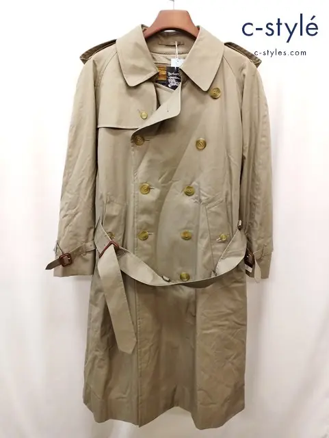 BURBERRYS バーバリー トレンチコート 90 165 アッシュグレー ライナー付 裏地ノバチェック