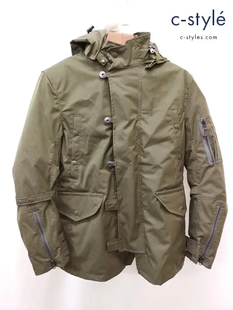 POWERAGE パワーエイジ ジャケット M カーキ N-3B PJ-20202 ファー付き バイクウェア