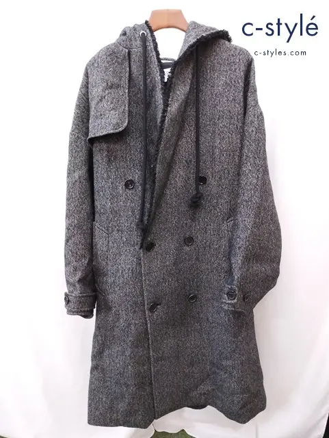 JW ANDERSON フーデッド トレンチコート S グレー CO0248PG1393599 男女兼用