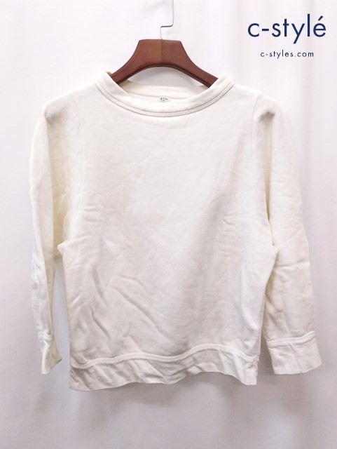 45R フォーティファイブアール スウェットシャツ 2 ホワイト 5097084 長袖 レディース