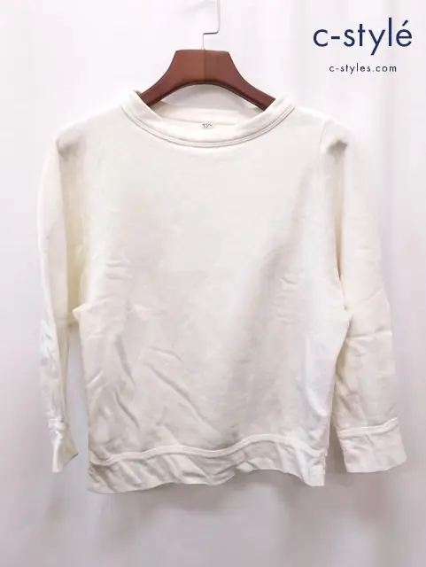 45R フォーティファイブアール スウェットシャツ 2 ホワイト 5097084 長袖 レディース