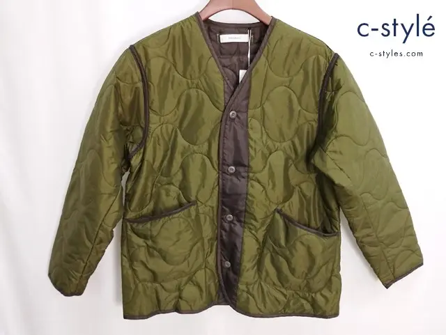 Johnbull ジョンブル キルティングライナージャケット M オリーブ系 JM241L13