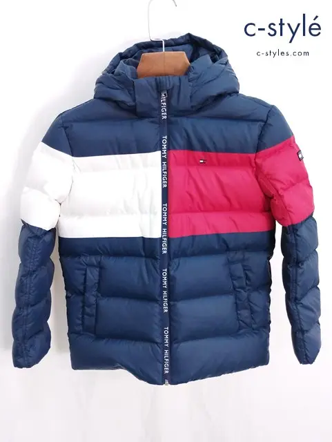Tommy Hilfiger トミー ヒルフィガー ダウンジャケット 140 マルチカラー キッズ 男の子 女の子